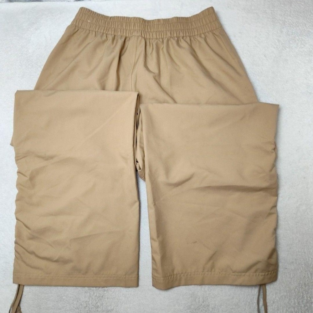 Jordan Jogger Pants Womens L Beige Chicago Cargo Drawstring Elastic Wide DZ4436 - Picture 5 of 13